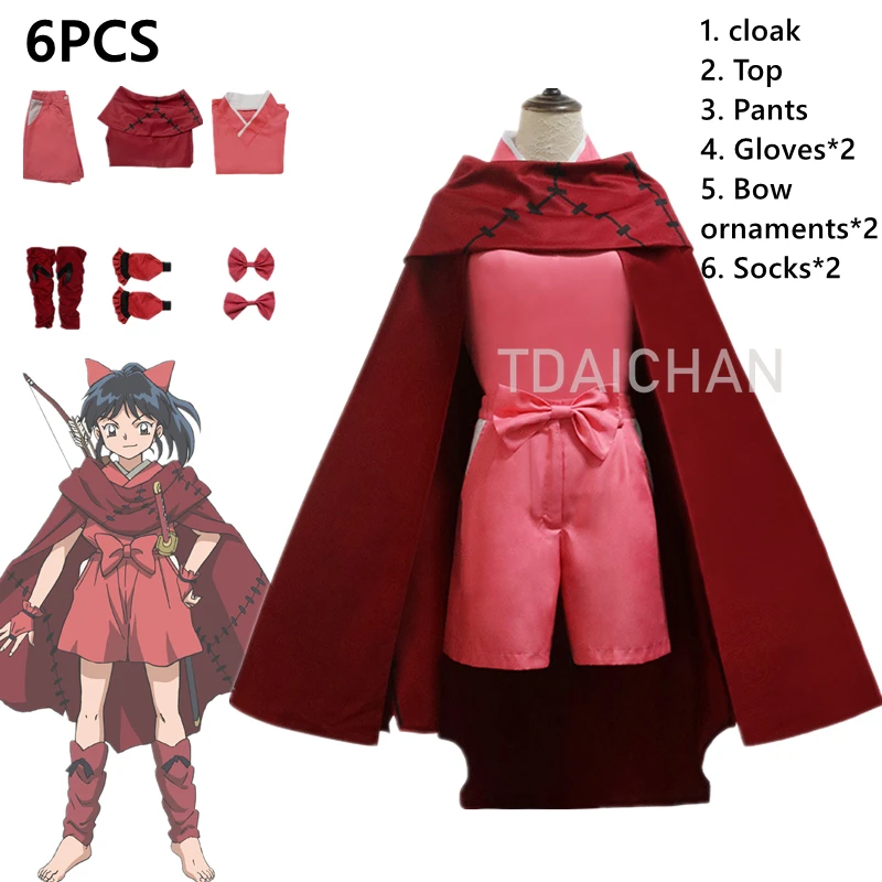 

Anime Yashahime: Princess Half-Demon Inuyasha's Daughter Zhuye Cosplay Costume Halloween Party Clothes Cute Performance Costume