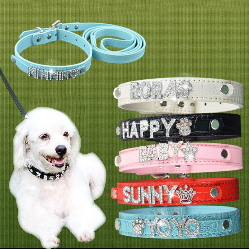 Ошейник для маленьких собак одежда ювелирных изделий цепочка кожаный ошейник