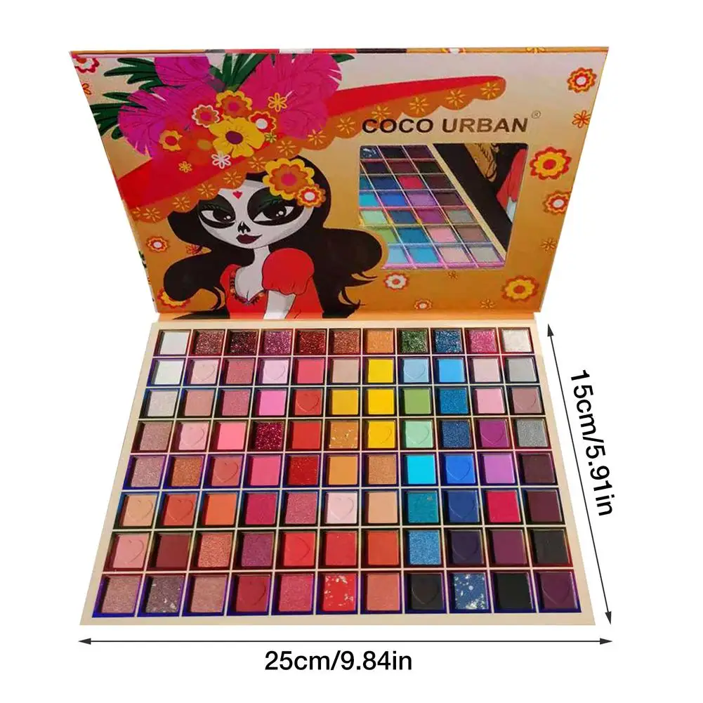

88 Color Rainbow Matte Shimmer Glitter Eyeshadow Composition Eyeshadow Palette Glitter Eyeshadows Tray Large Capacity Best Gi