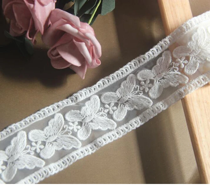 1 ярда в ширину: 5 см кружево бабочка высшего качества вышитые кружева обрезка все