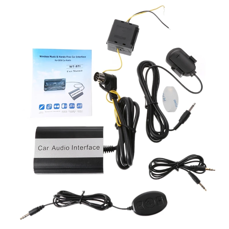 

Q9QD Handsfree Car Bluetooth Kits MP3 AUX Adapter Interface