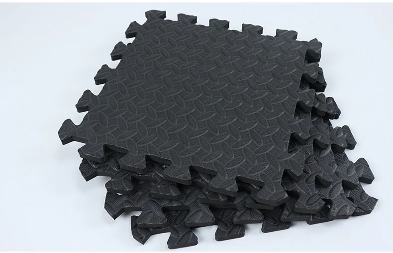 12PCS 30*30cm EVA Foam Leaf Grain Floor Mat Climbing Pad Splicing Mat Non-slip Gym Fitness Floor Mat Splicing Rugs Thicken Shock