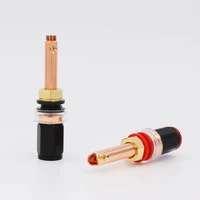 audiocrast red copper plated long binding post for speaker terminals hi end binding post 4 pcs