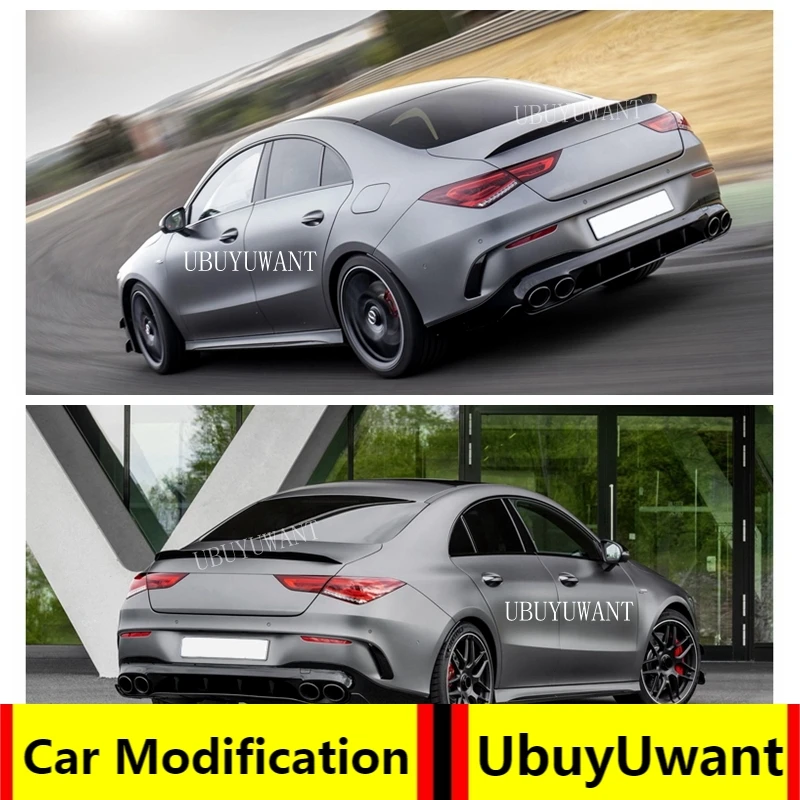 Автомобильный спойлер для Mercedes Benz W118 C118 CLA35 CLA180 CLA200 CLA250 CLA45 AMG Line 2020 2024 задний