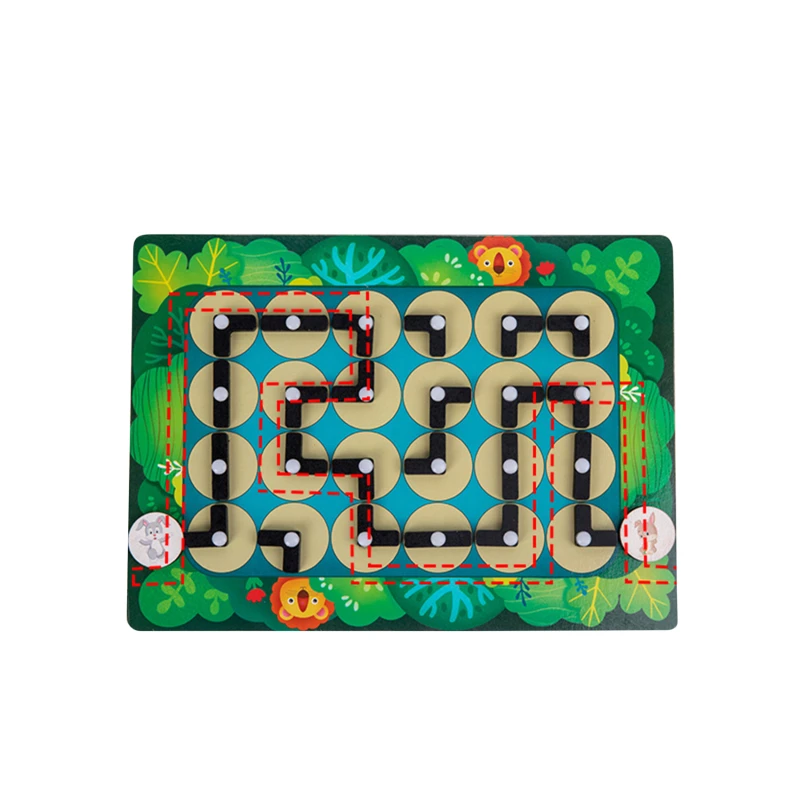 

Puzzle Toys Maze Board Montessori Game Find The Route For Kids Logical Thinking Training Educational Wooden Toys Gifts For Child