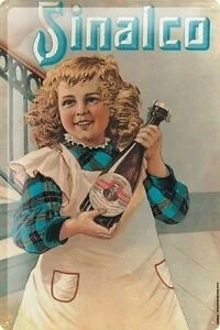 

Girl Retro Vintage Advertisement Metal Plate Tin Sign