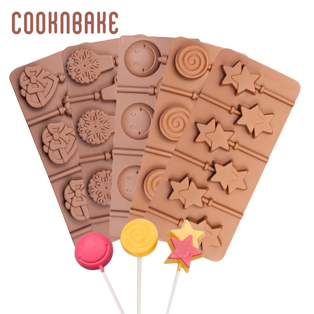 Силиконовая форма COOKNBAKE для леденцов круглая конфет шоколадных инструмент