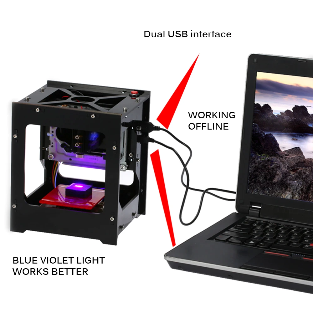 USB профессиональный лазерный гравер DIY настольный мини-станок с ЧПУ более быстрая