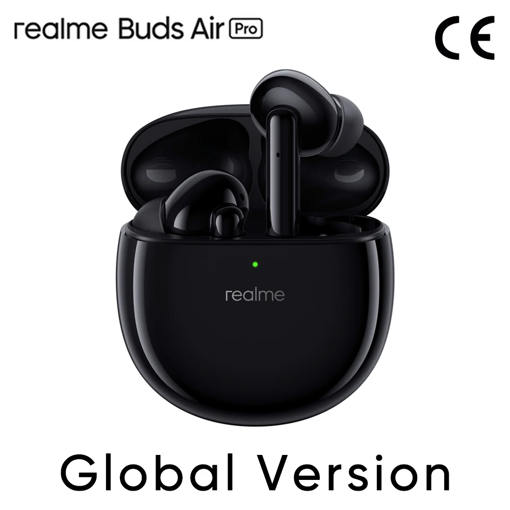 

Realme Buds Air Pro TWS Earphone Earbuds ANC ENC Active Noise Cancellation 25h Bass Boost Playback smart Wireless Headphone