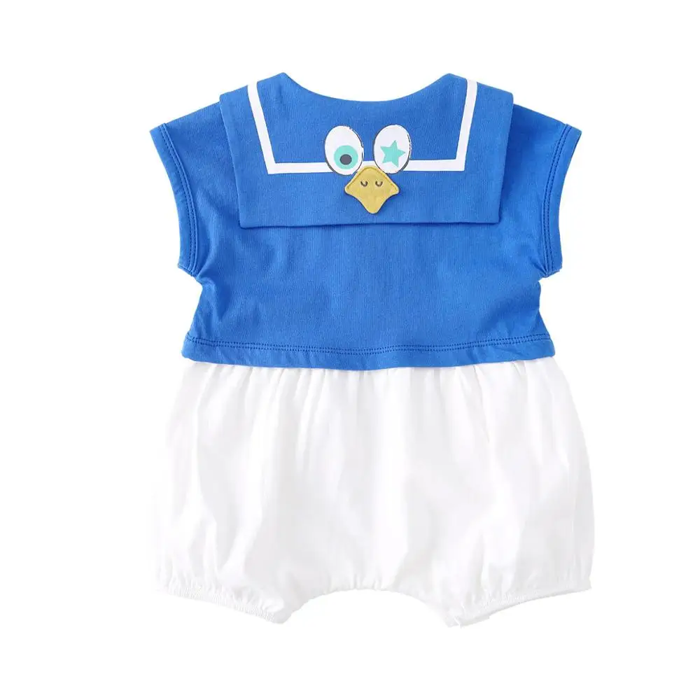 

Комбинезон Pureborn для новорожденных девочек, хлопковый, дышащий, с коротким рукавом