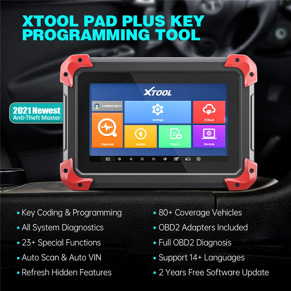 Инструмент для программирования автомобильных ключей XTOOL X100 PAD Plus инструмент