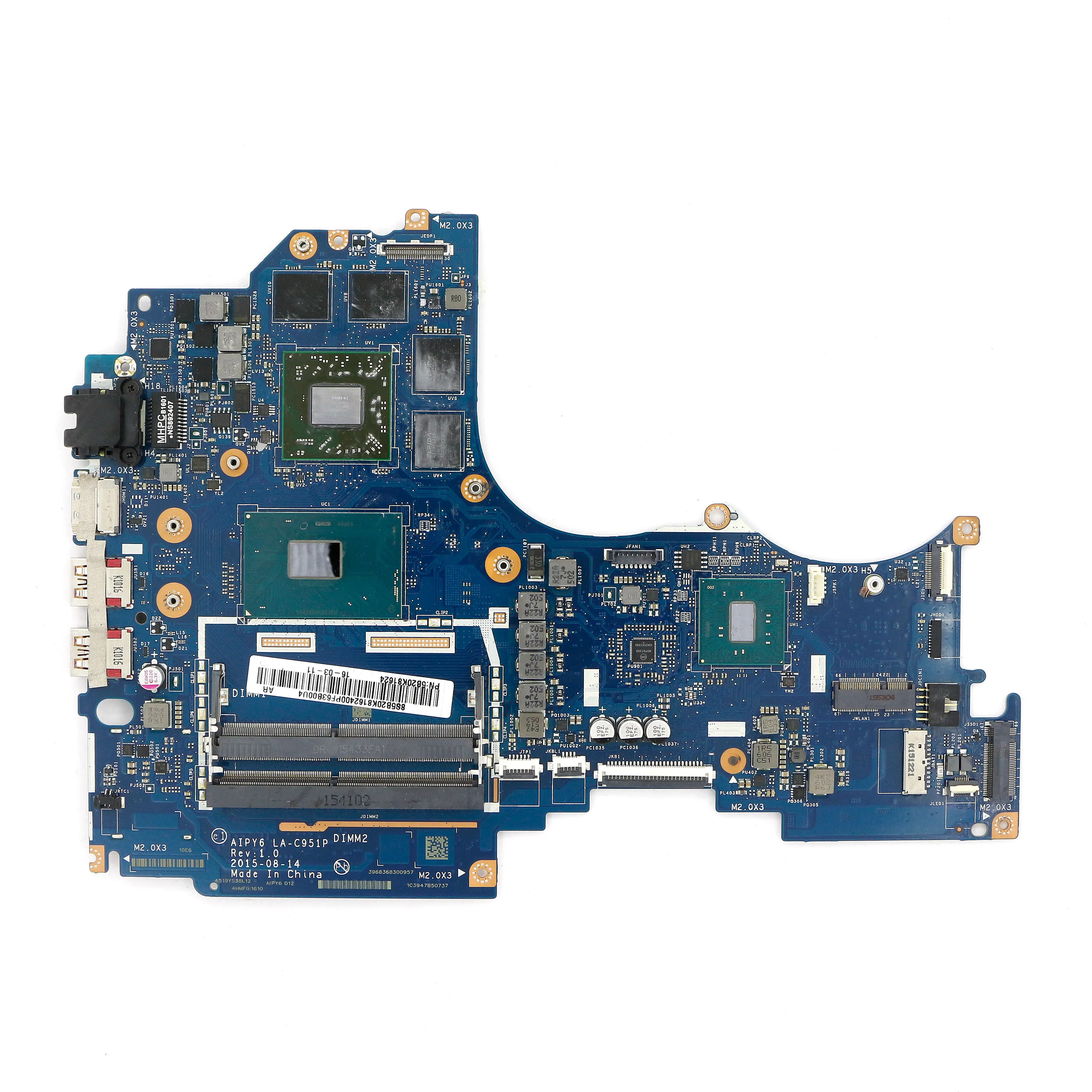 5B20K81624-Дискретная материнская плата AIPY6 LA-C951P Вт/i7-6700HQ 2 6 ГГц CPU + R9 M375 GPU для Lenvo Yoga