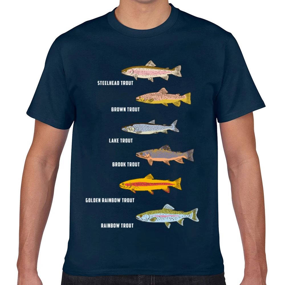 Топы футболки для мужчин Рыбная ловля рыбная идея Kawaii надписи Geek хлопок Мужская