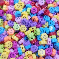 8mm9mm flower smiling loose acrylic beads diy for jewelry making necklace bracelet pendant wholesale dropshipping