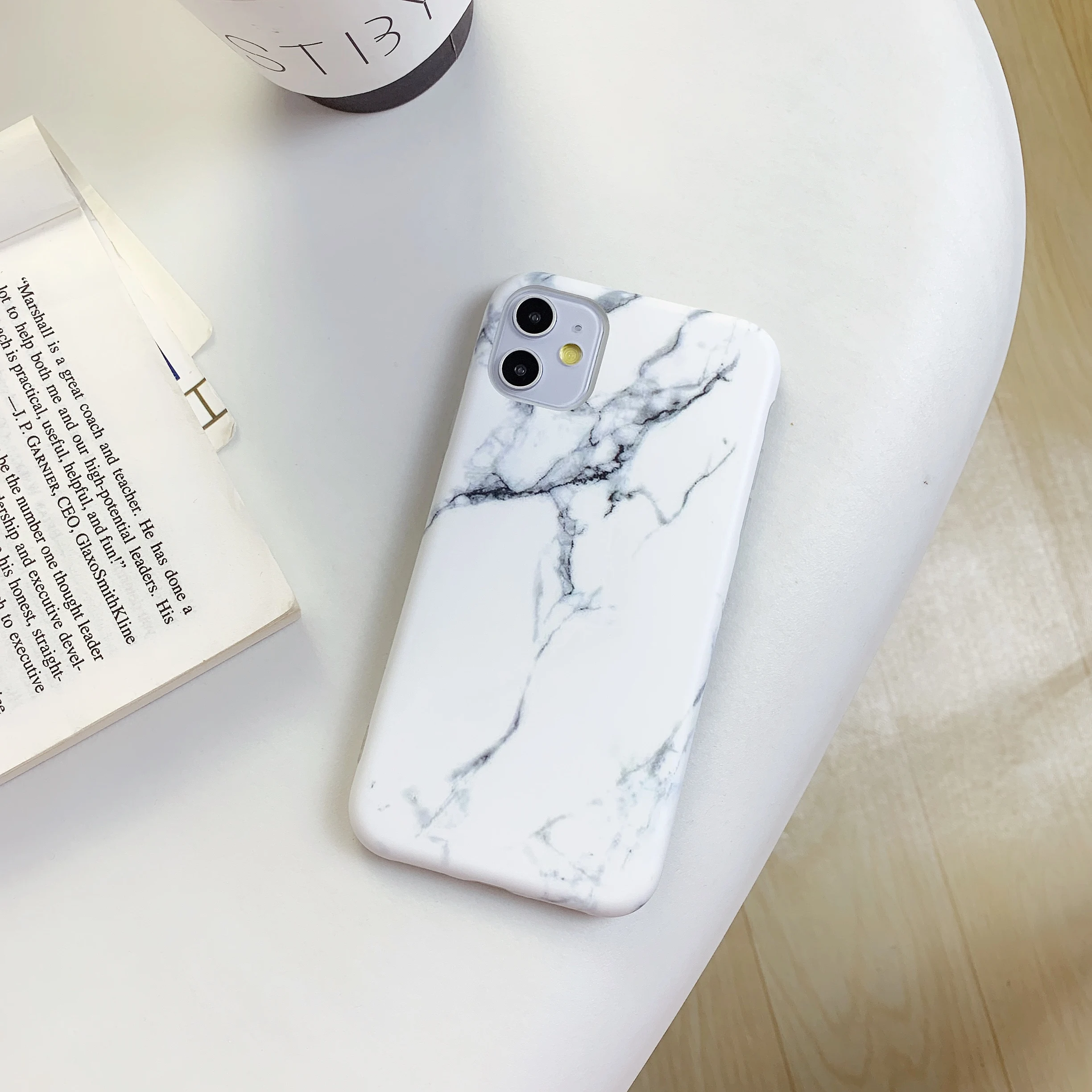 Чехол для телефона CXD iPhone 6 6s 7 8 Plus Роскошный Глянцевый гранитный камень мраморная