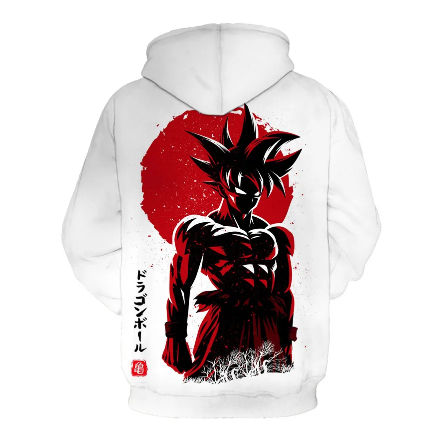 Аниме Dragon Ball Z толстовки с капюшоном и карманами Kid Goku 3D толстовки пуловеры с капюшоном для мужчин и женщин верхняя одежда новые толстовки с капюшоном
