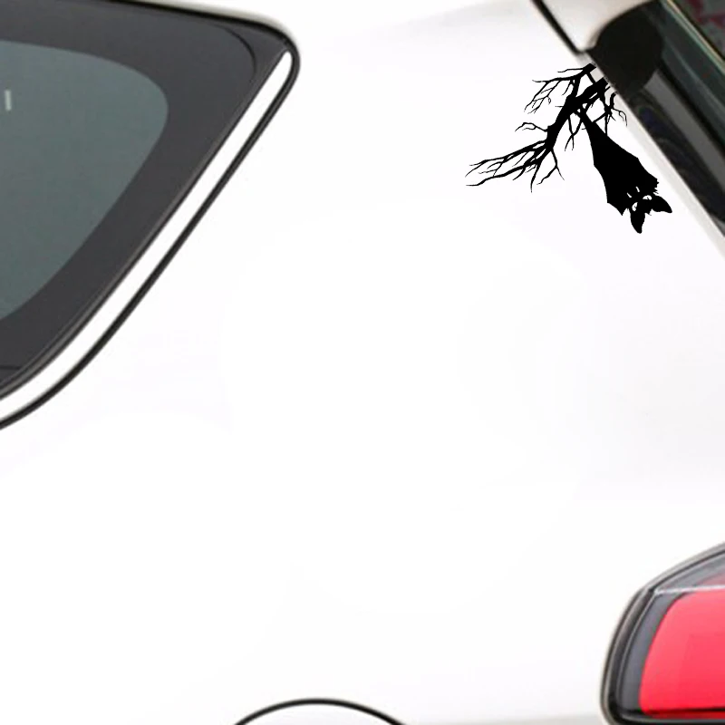 

Car Stickers Coolest Bat Trees Decorated PVC Car Stickers Silhouetted Bumper Windows 14.5cm*13.5cm