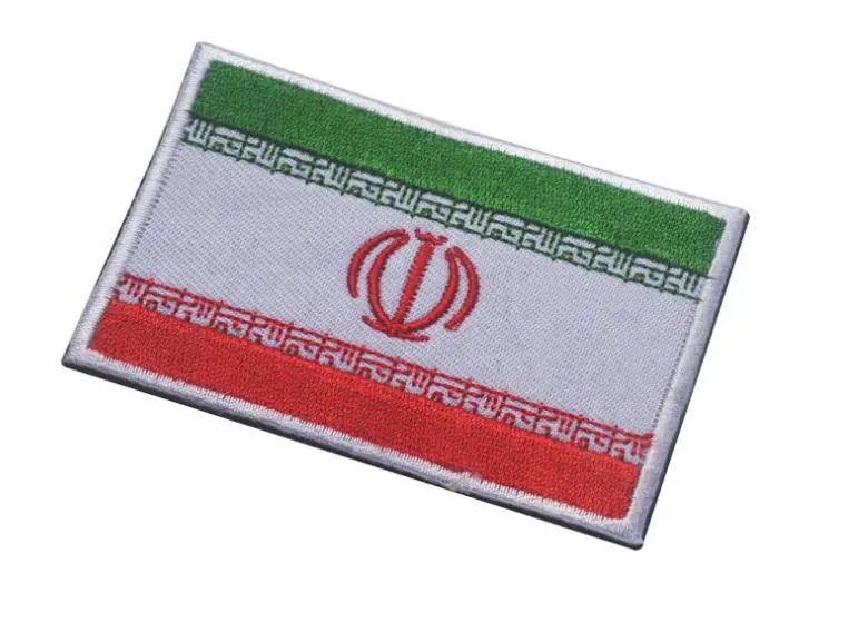 Вышитая Военная нарукавная нашивка с флагом Ирана тактические заплатки на