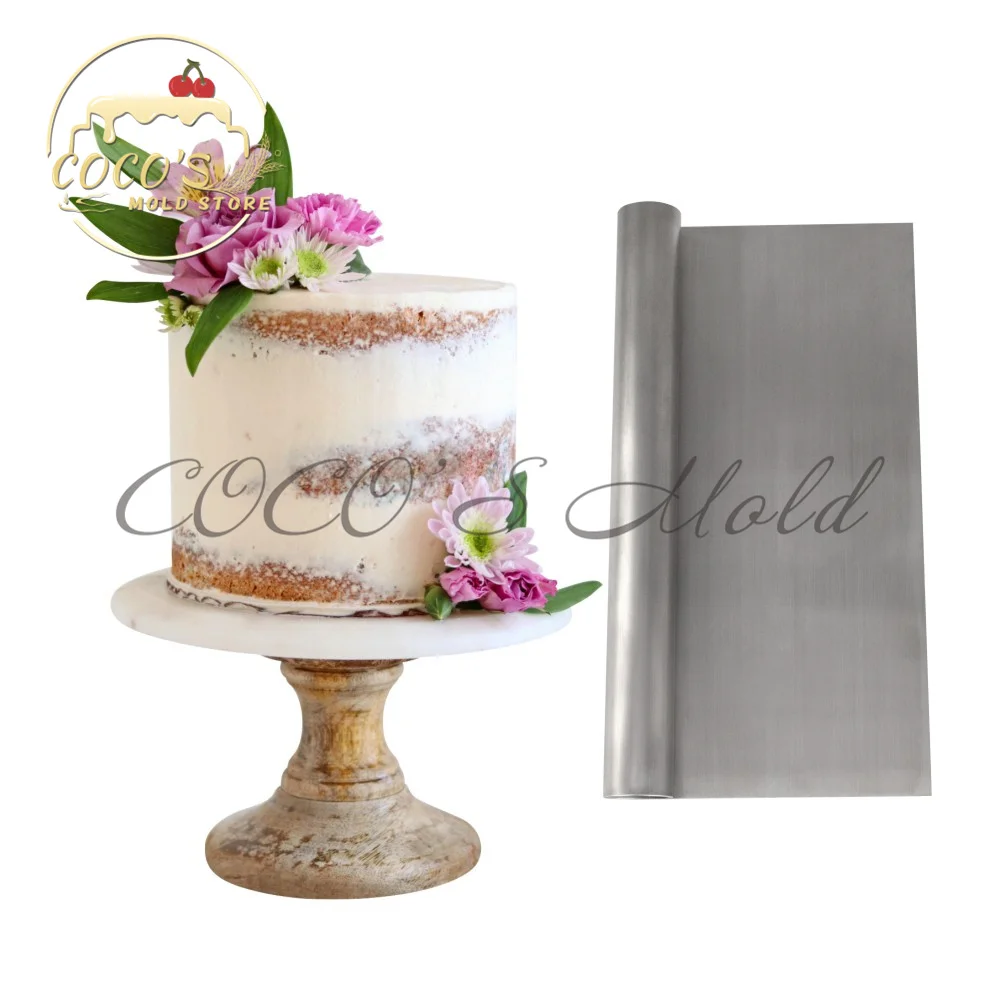 

10'' Stainless Steel Large Spatula Flat Scraper Cake Smoother Buttercream Cake Decorating Tool Fondant Baking Mold