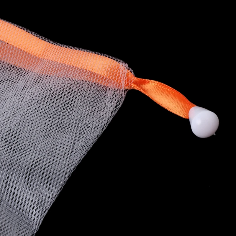 

K5DC 10x Soap Foaming Nylon Mesh Drawstring Bag Bubble Foam Net Bath Cleaning Gloves
