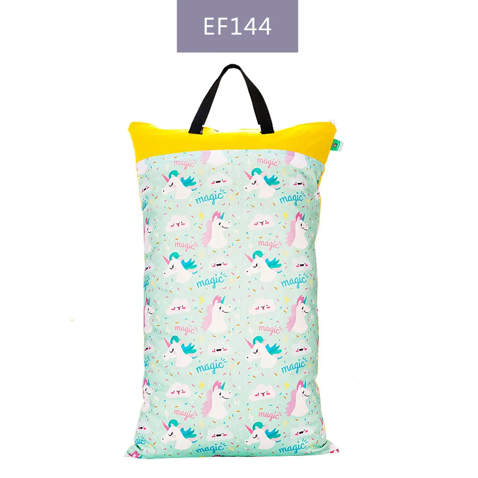 EF144-diaper bag Elinfant 40*70 см большая висячая Влажная/сухая сумка для белья для подгузников с двумя молниями водонепроницаемая сумка для подгузников Детская сумка для подгузников - Цвет: EF144-diaper bag