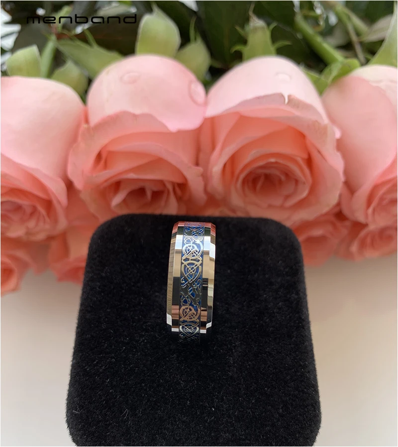 Кольца с вольфрамовым покрытием для мужчин и женщин обручальные удобные кольца 8