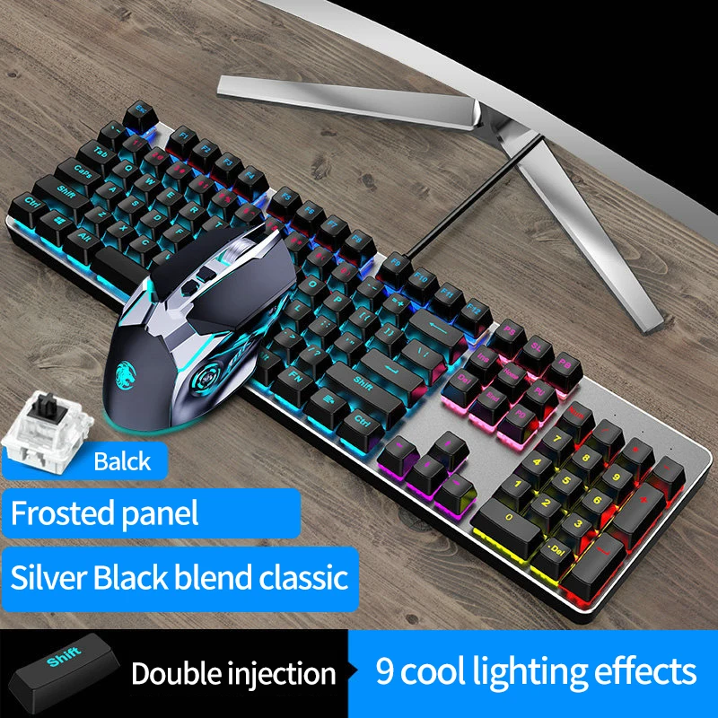 

POWKIDDY Internet bar esports game steampunk mechanical keyboard Z6