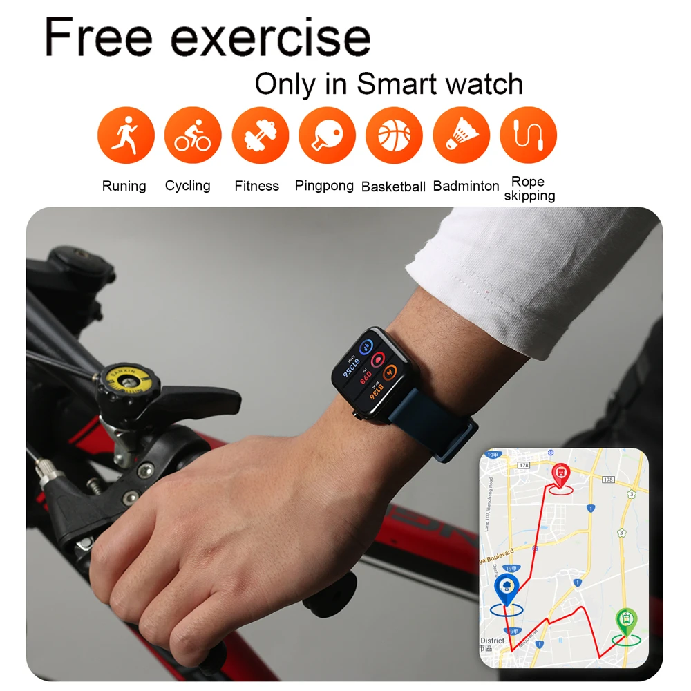 ecg smart watch for women men smartwatch android ios ip68 watches e80 temp oxy blood pressure monitor sports fitness smart e86 e free global shipping