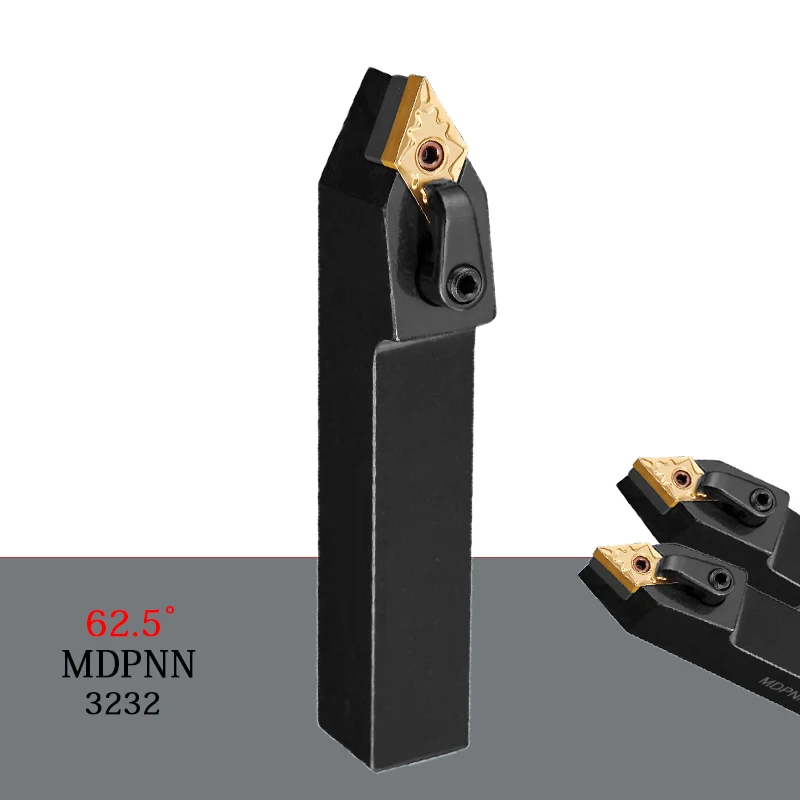 

Круглый держатель для токарного инструмента MDPNN3232P15 MDPNN3232 MDPNN, 62,5 градусов, Алмазное лезвие, набор токарных инструментов с ЧПУ для твердоспла...