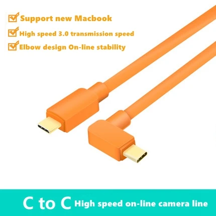 Тип с разъемами типа C и Тип-C кабель USB-C 1 5 м-10 м высокая видимость оранжевый локоть