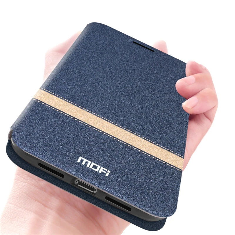 Чехол MOFi для Redmi note 7 чехол Pro откидной из искусственной кожи силиконовый защитный