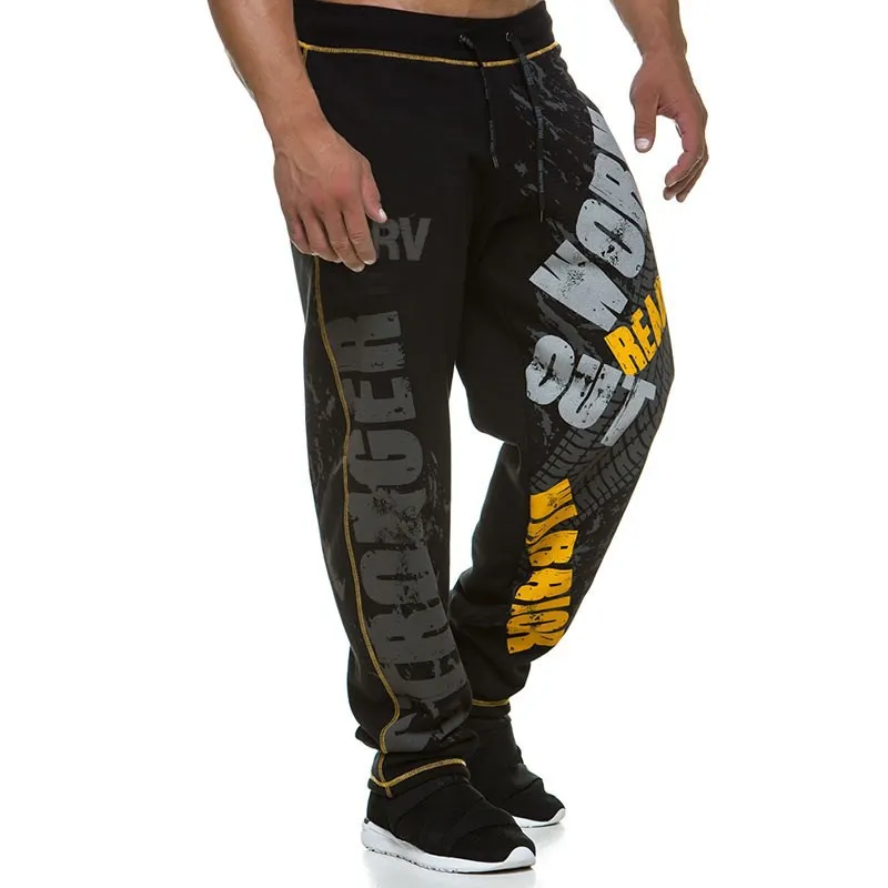 Брюки мужские спортивные для фитнеса тренировочные джоггеры хлопок модная
