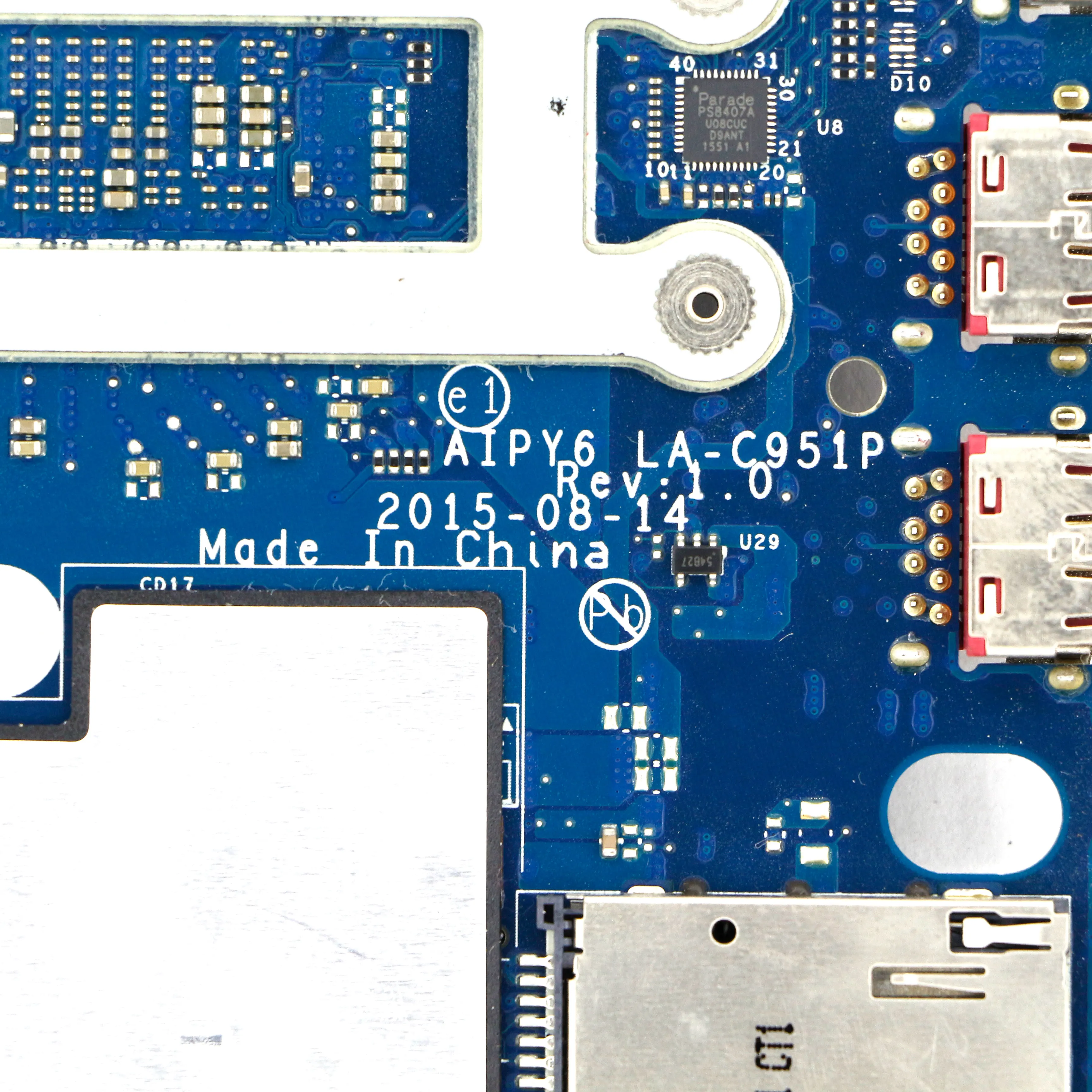 5B20K81624-Дискретная материнская плата AIPY6 LA-C951P Вт/i7-6700HQ 2 6 ГГц CPU + R9 M375 GPU для Lenvo Yoga