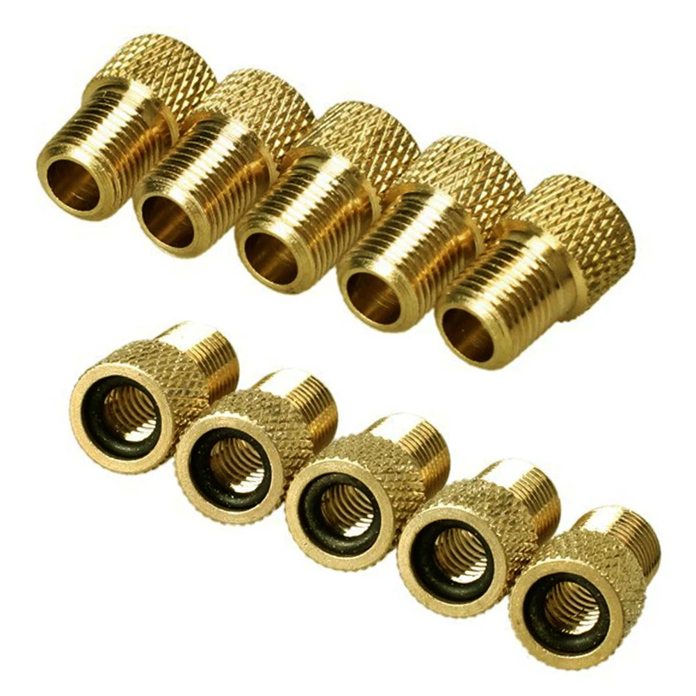 10pcs Valve Adapter Pump Convert Presta to Schrader Copper Adaptor Wheels Gas Nozzle Tube Tool Bike Bicycle Accessories | Автомобили и