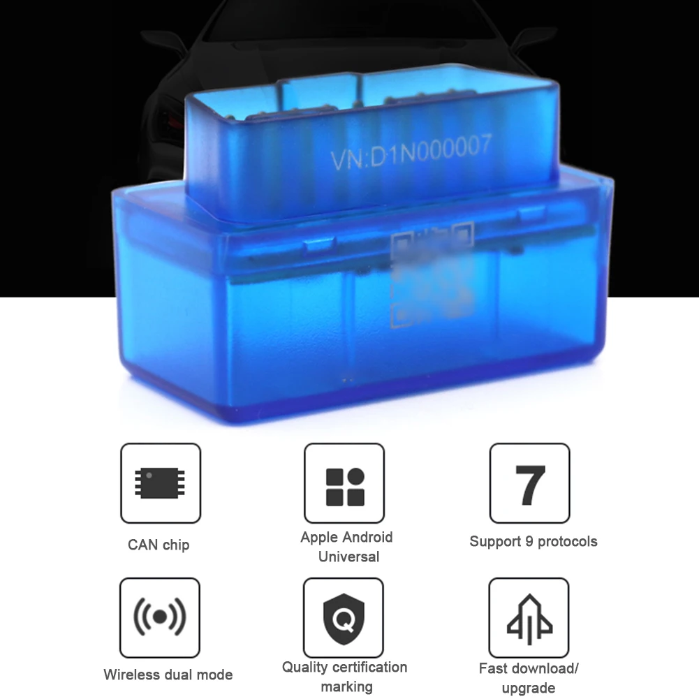 

V1.5 Portable Bluetooth-Compatible 9V~16V Supports for Android /Windows/IOS Auto Scanner Profession Diagnostic Meter