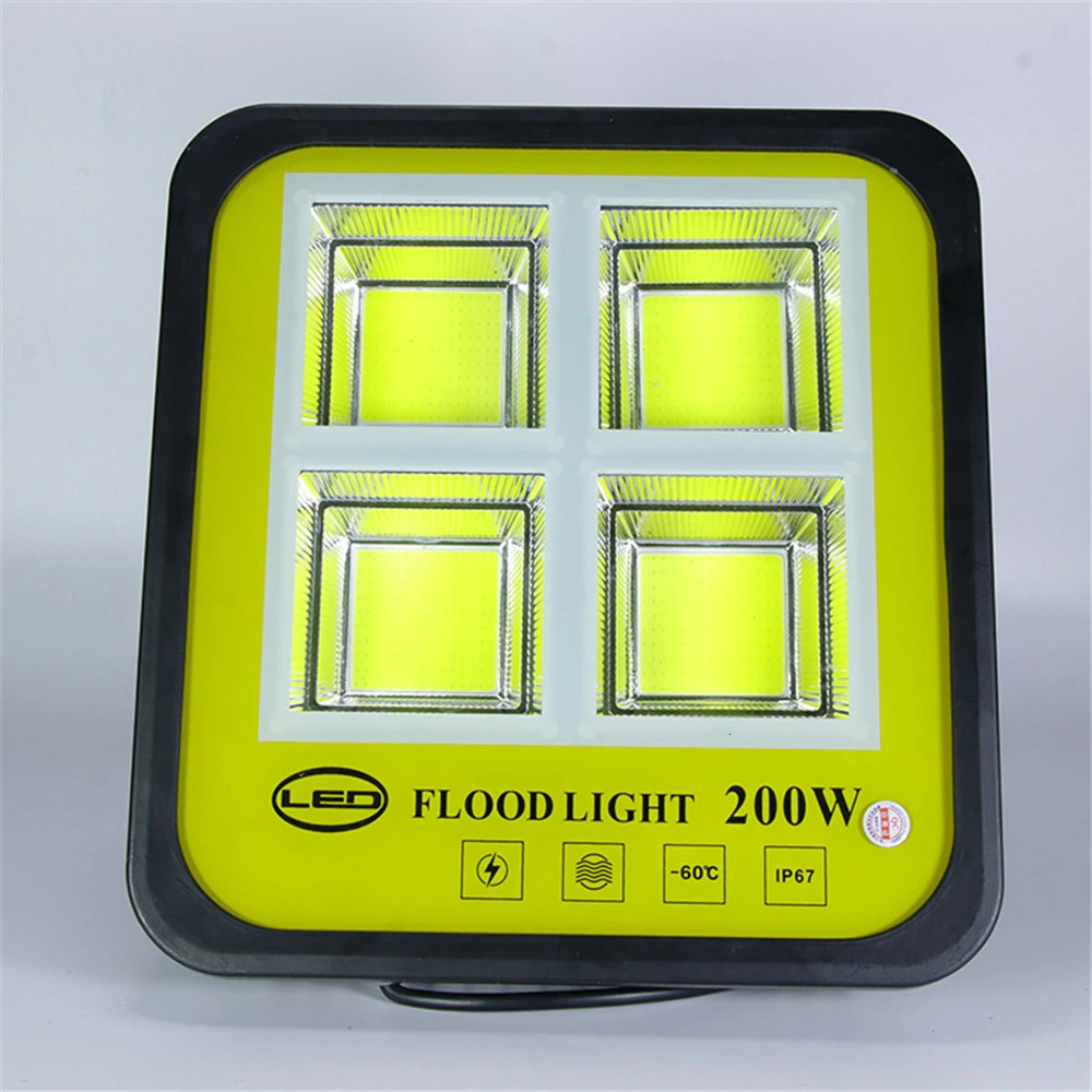 

4pcs/lot NEW COB LED Floodlight 50w 100w 150w 200w 300w 400w High Power Waterproof Ip65 AC85-265V
