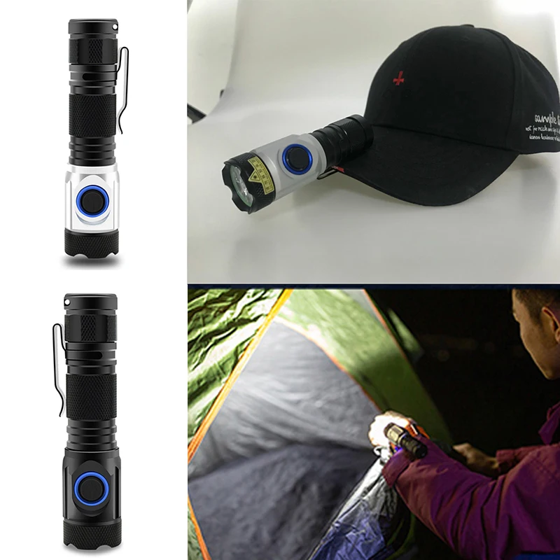 

Super Powerful Flashlight 100000Lumen Rechargeable Mini Flashlight 18650 Usb Mini Torch Flash Light Small Led Lantern Worklight