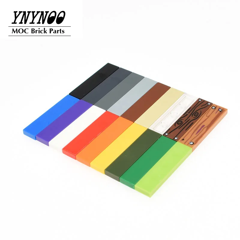 

10-50Pcs/Lot Elements Brick Parts 2431 Flat Tile 1x4 with Groove MOC Building Block DIY Toys Accessory Fit Bricklink Rebirckable