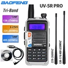 Радиоприемник Baofeng UV-5R Pro Ham, радиоприемник UHF VHF мощностью 8 Вт 2800 мАч, профессиональный трехдиапазонный двухсторонний радиоприемник HF FM