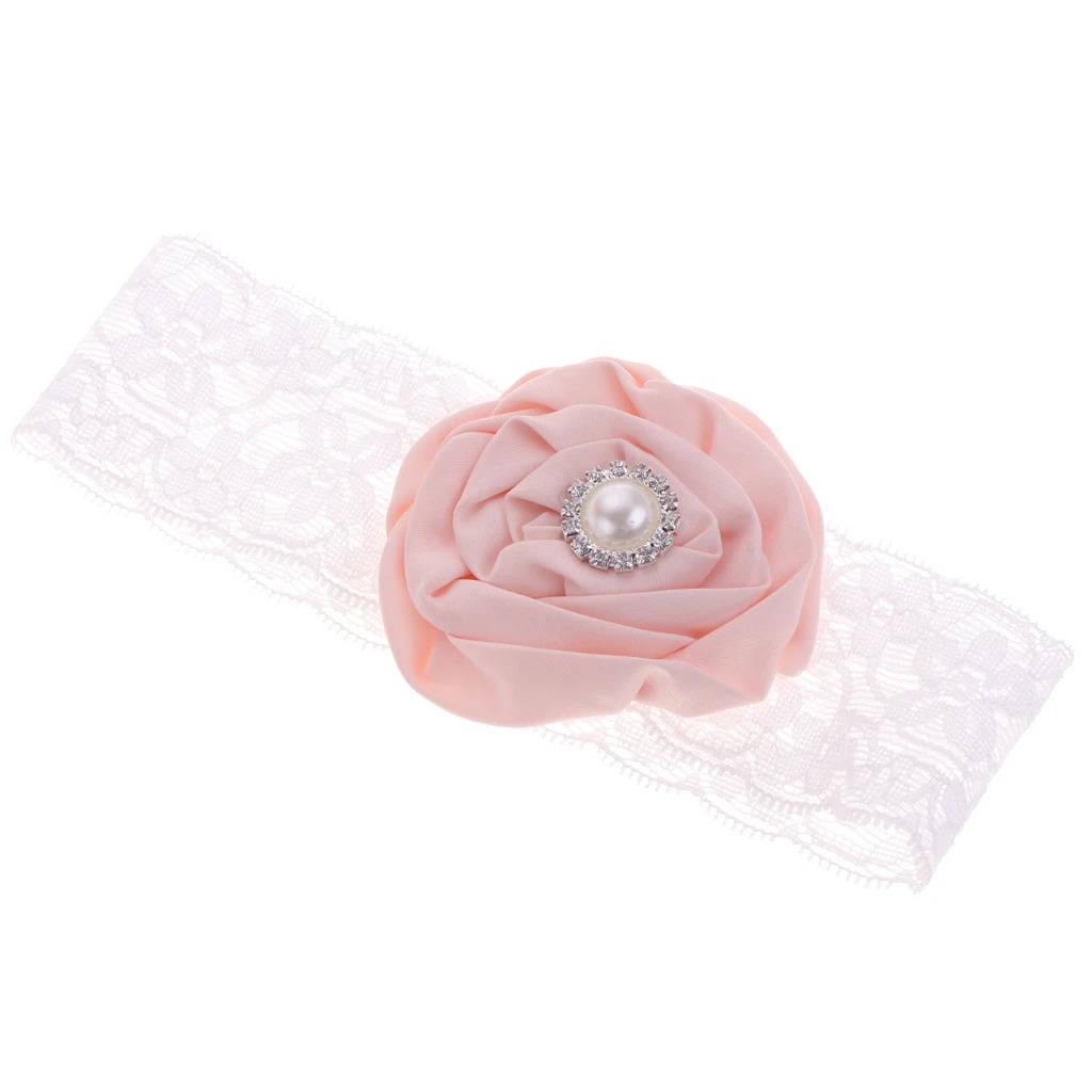 Повязка на голову для маленьких девочек Кружевная лента с цветами Аксессуары