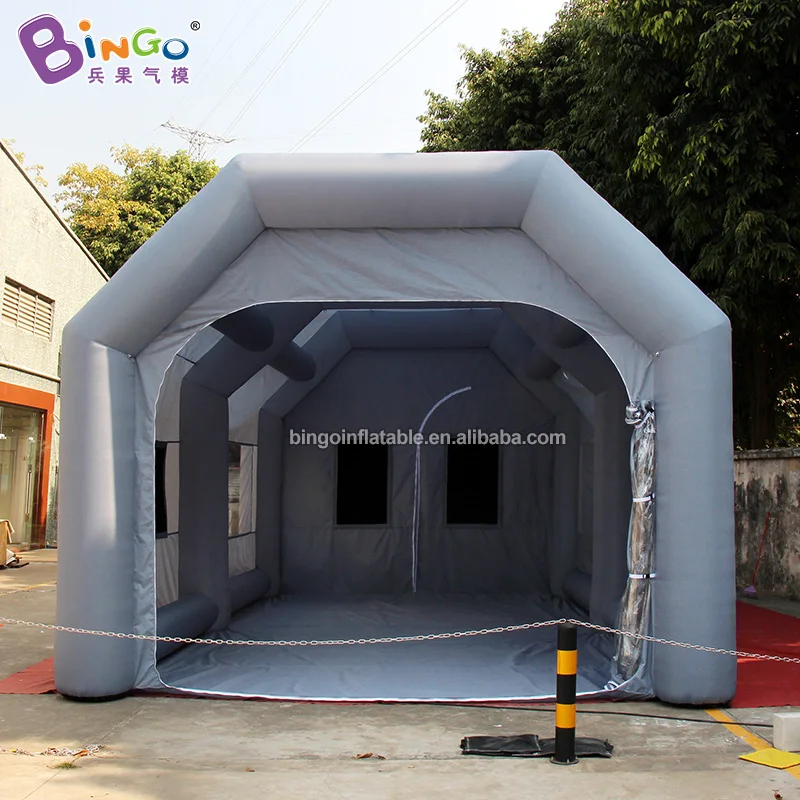 Kaufen Nach Maß 9X5X4 Meter Aufblasbare Spray Booth/riesigen Aufblasbaren Auto Garage/lackierkabine Spielzeug Zelte