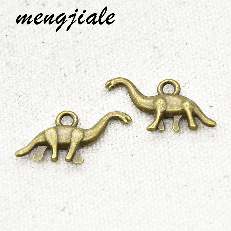 20 штук оптовая продажа двух Цвет динозавр амулеты из сплава металла бронтозавр в