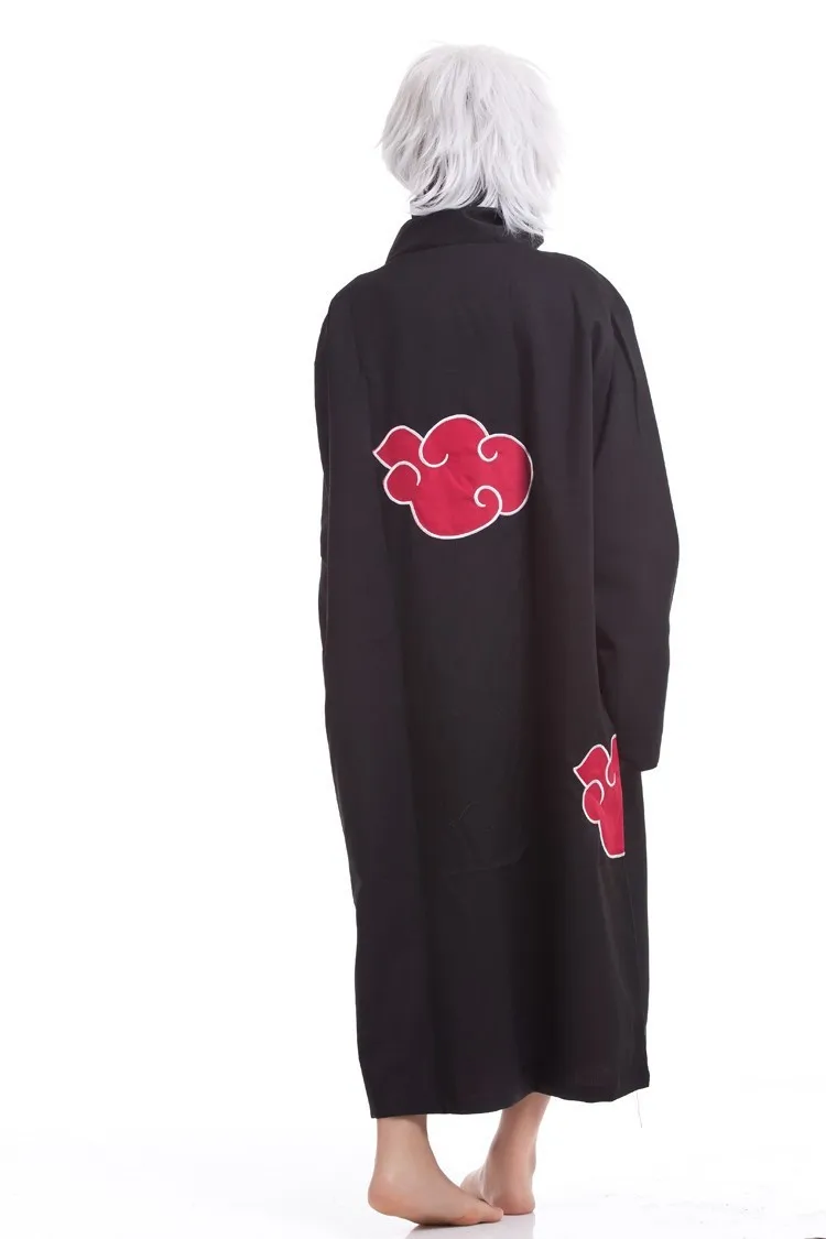 Японская накидка Akatsuki костюмы для косплея аниме пальто мантия красная
