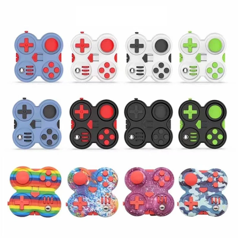 

Hot Push Fingertip Game Decompression Cube Decompression Handle Plastic Button Handle for Adults and Children Relief Cure Toys