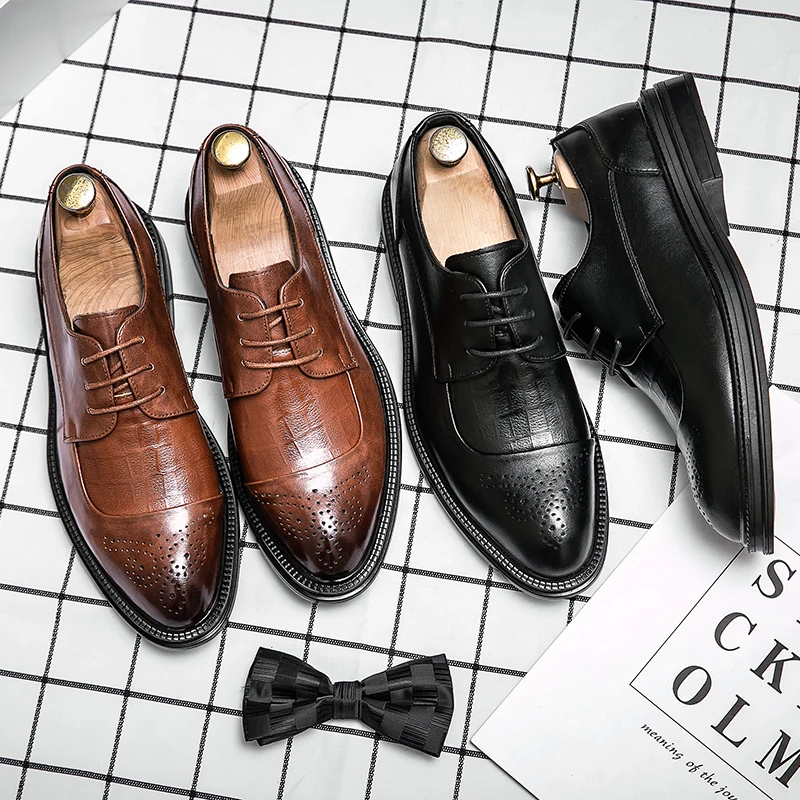 

Men's Leather Shoes Fashion Tassel Party Business Office Oxford Shoes High Quality Classic Wedding Dress Casual Formal Shoes