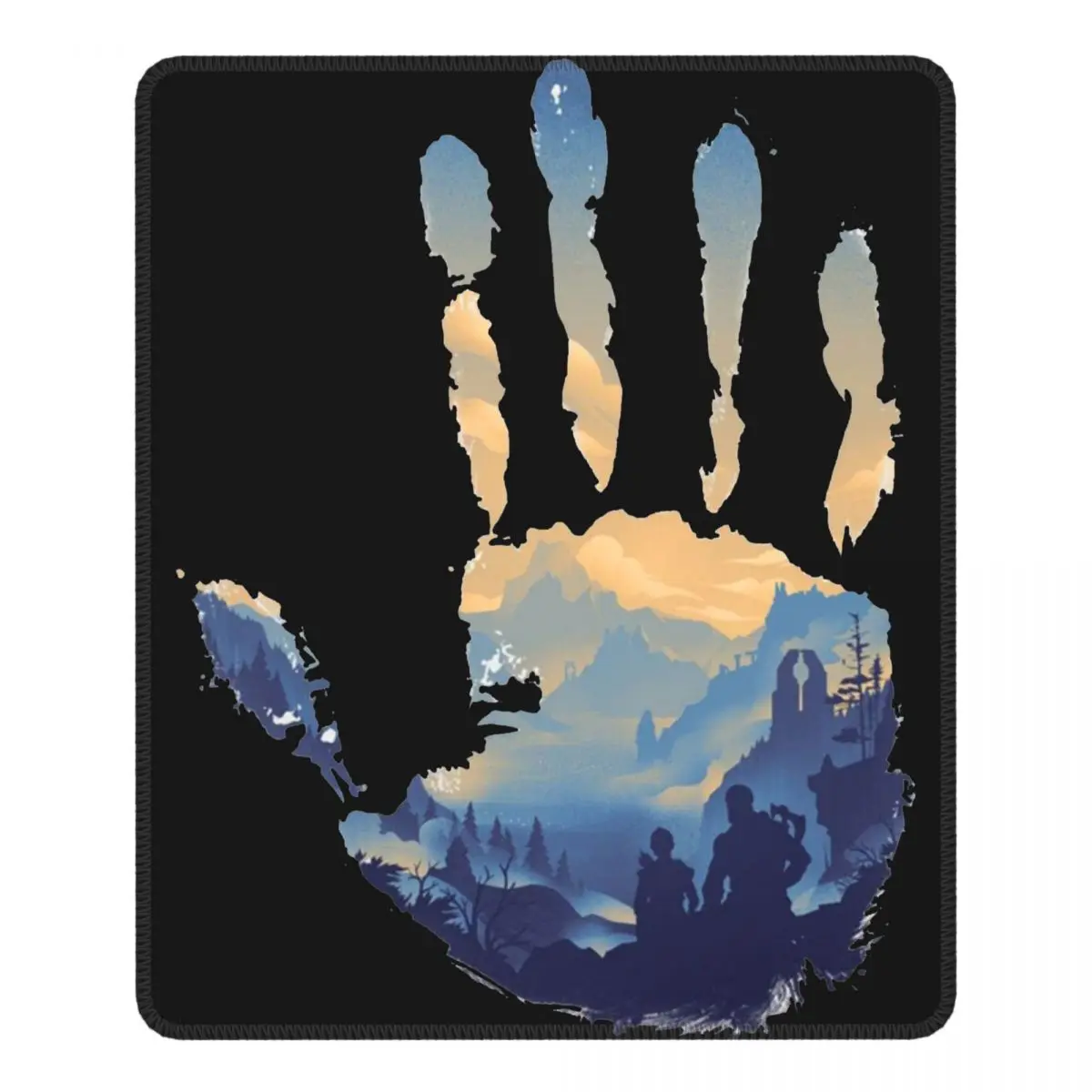 

God Of War Kratos Game Funny Mouse Pad with Locking Edge Mat Pads Natural Rubber Gamer Computer Laptop Pad