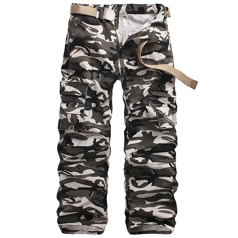 

Taoxiaolu Spring Autumn Army Fashion Mens Pants Big Camouflage Pants Trousers Cargo Pants Casual Baggy Tactical Pants For Men