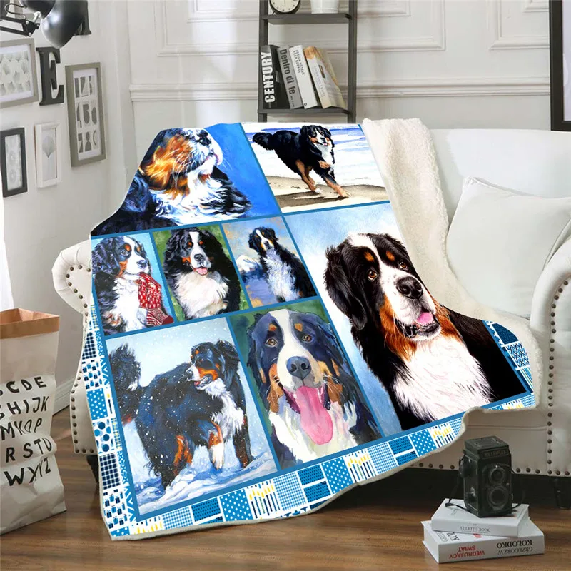 

New cover in printed battery 3D Siberian Husky blanket