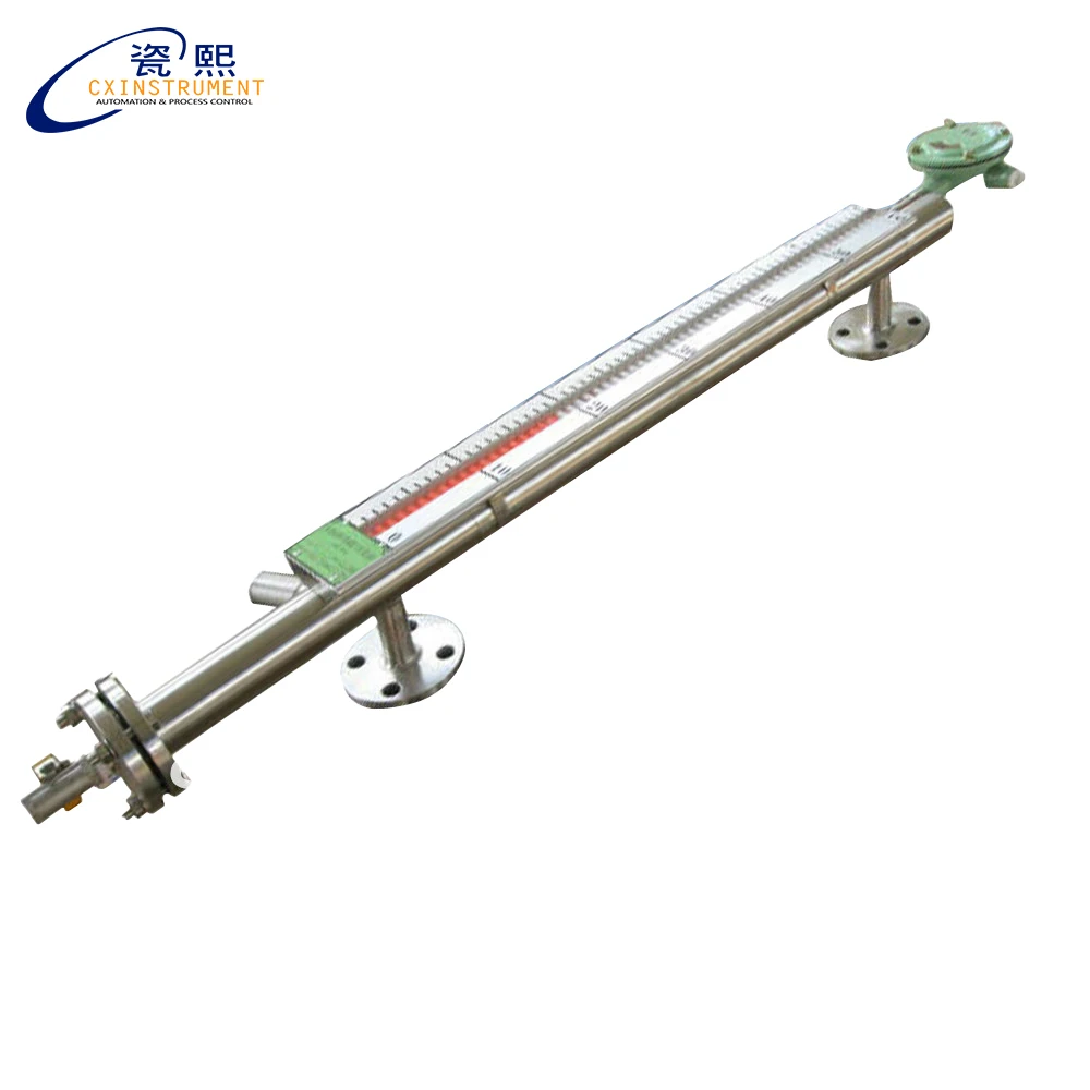 

2100 side mounted magnetic level meter SS304 for high temperature liquid with 4-20mA output