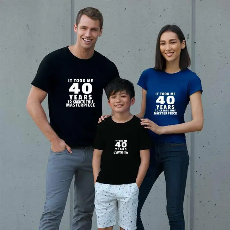 Personality 40 years birthday t shirt tee homme 3xl 4xl 5xl novelty tops | Мужская одежда